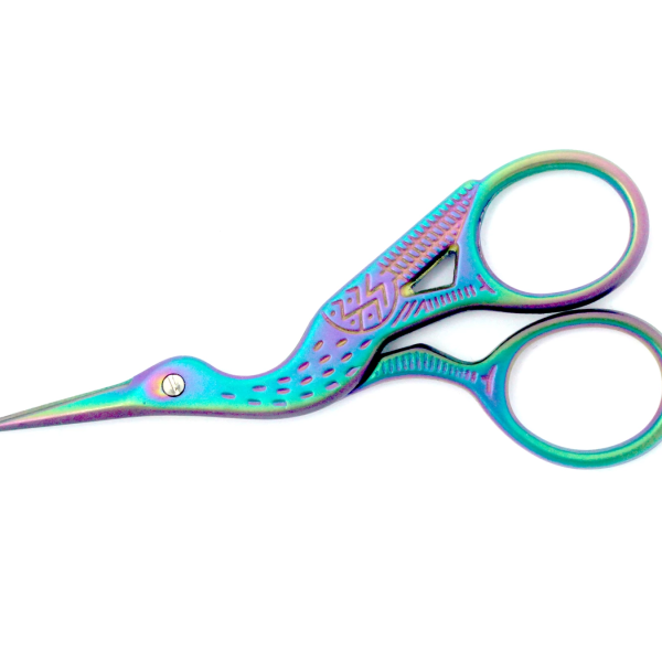 Rainbow Stork Mini Scissors for Eyelash Extensions (4)